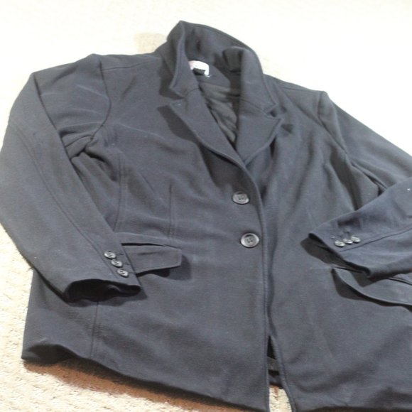 Chico's Size 16 Black Pointe Stretch Blazer - Picture 1 of 6